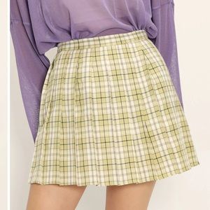 STORETS | plaid pleated skirt